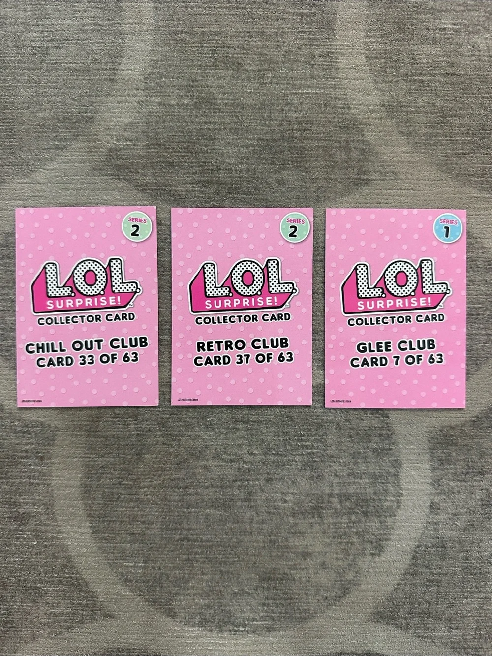 L.O.L Surprise! (3) Collector Cards